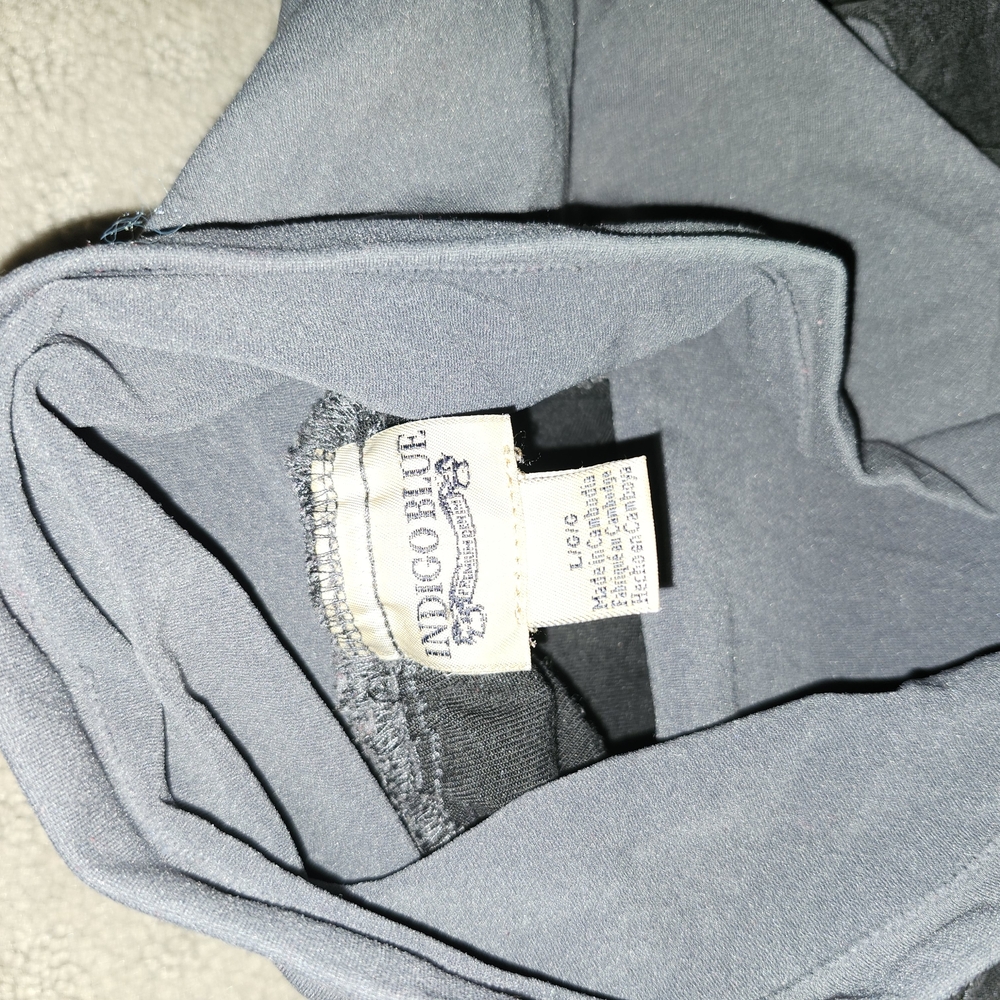 Indigo Blue Gray Shirt